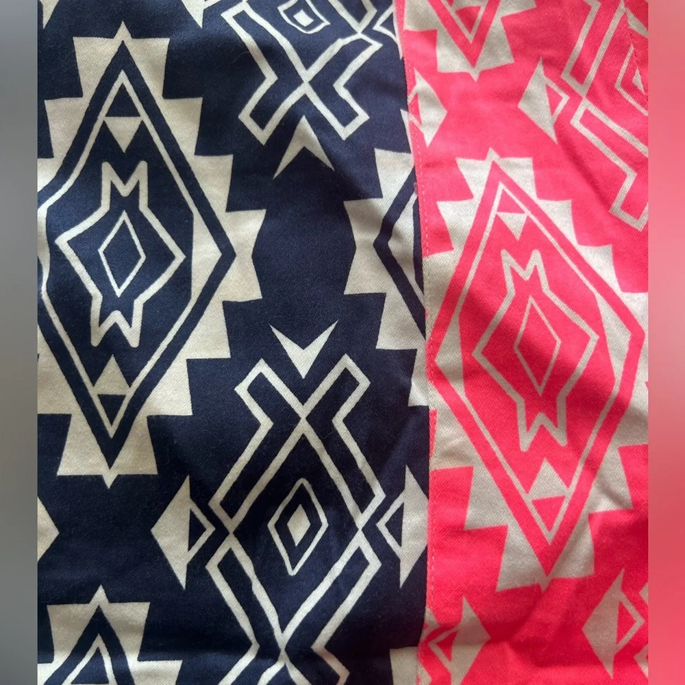 Flying Tomato neon Aztec print shorts women’s S zipper back cotton casual summer